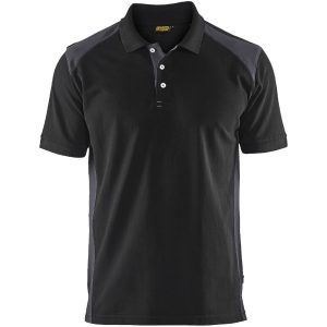 Pikétröja 33241050 Svart / Grå BLÅKLÄDER