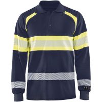 Pikétröja 34381726 Marin / Hivisgul BLÅKLÄDER