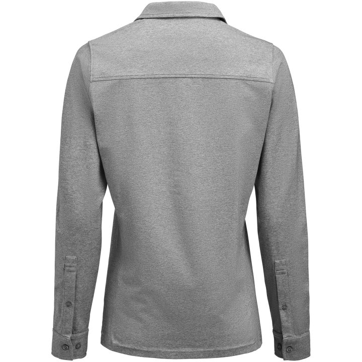 Pikétröja Dam American Supreme L S Gråmelerad James Harvest – bild 3