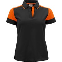Pikétröja Dam Prime Svart/orange Printer PRIME