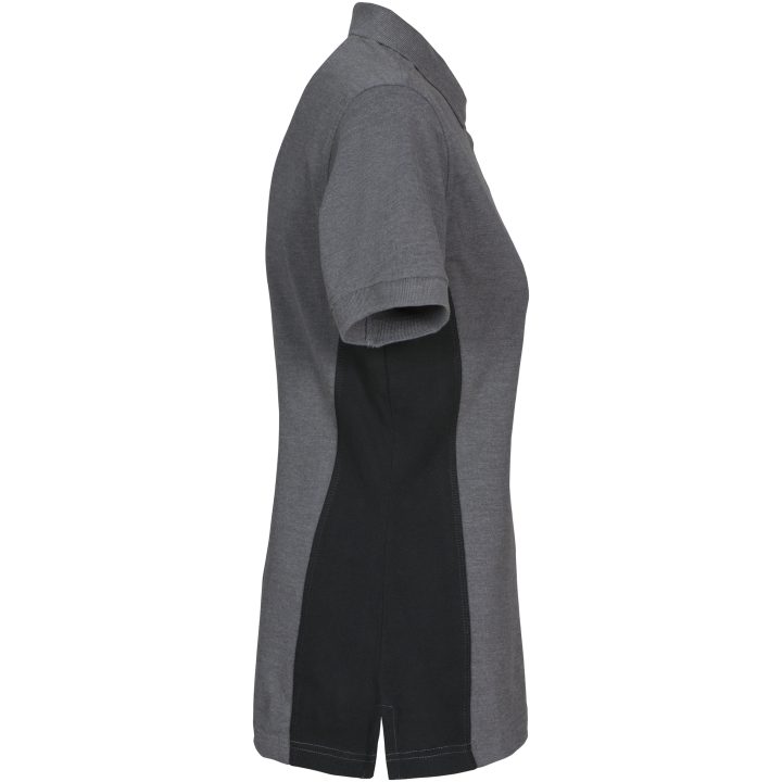 Pikétröja Dam Selma Gråmelerad/blac Mac One XS – bild 3