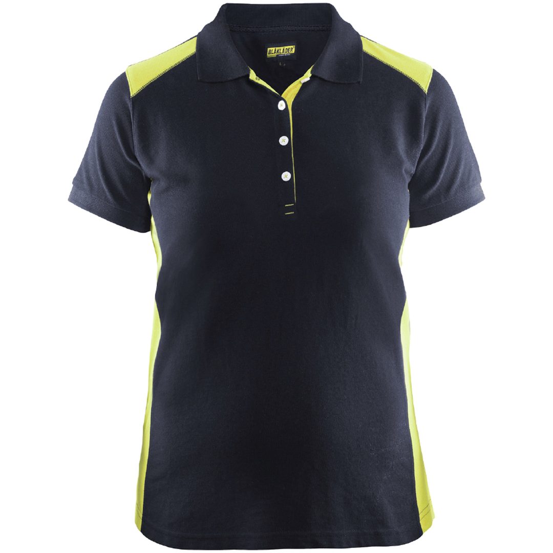 Pikétröja Gul/marin 33901050 Blåkläder XS