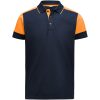 Pikétröja Prime Marinblå/neonorange Printer PRIME s – miniatyr 1