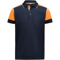 Pikétröja Prime Marinblå/neonorange Printer PRIME