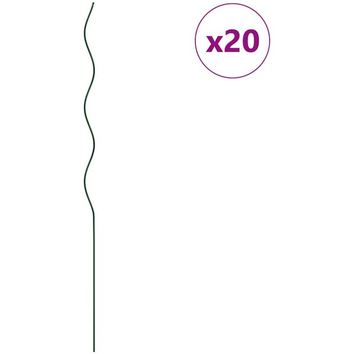 Plant Support Stakes 20 st Stål vidaXL 110 cm – bild 3