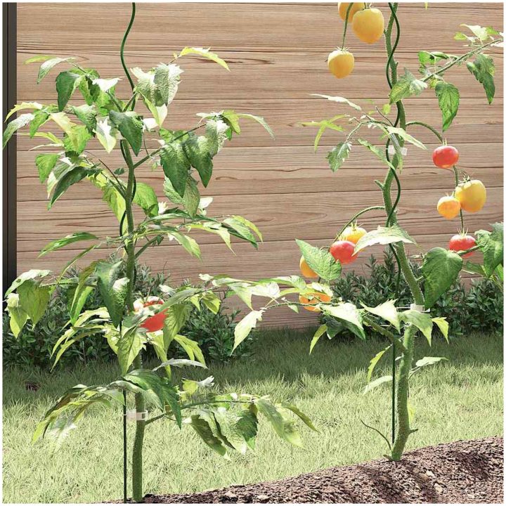 Plant Support Stakes 20 st Stål vidaXL 110 cm – bild 4