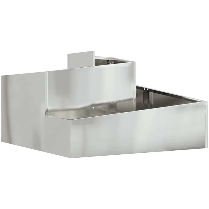 Planterare 80x80x50 cm Galvaniserat stål vidaXL Stor – bild 2