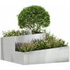 Planterare 80x80x50 cm Galvaniserat stål vidaXL Stor – miniatyr 3