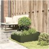 Planterare Olivgrön Kallvalsad stål vidaXL 80 x 80 x 50 cm – miniatyr 4