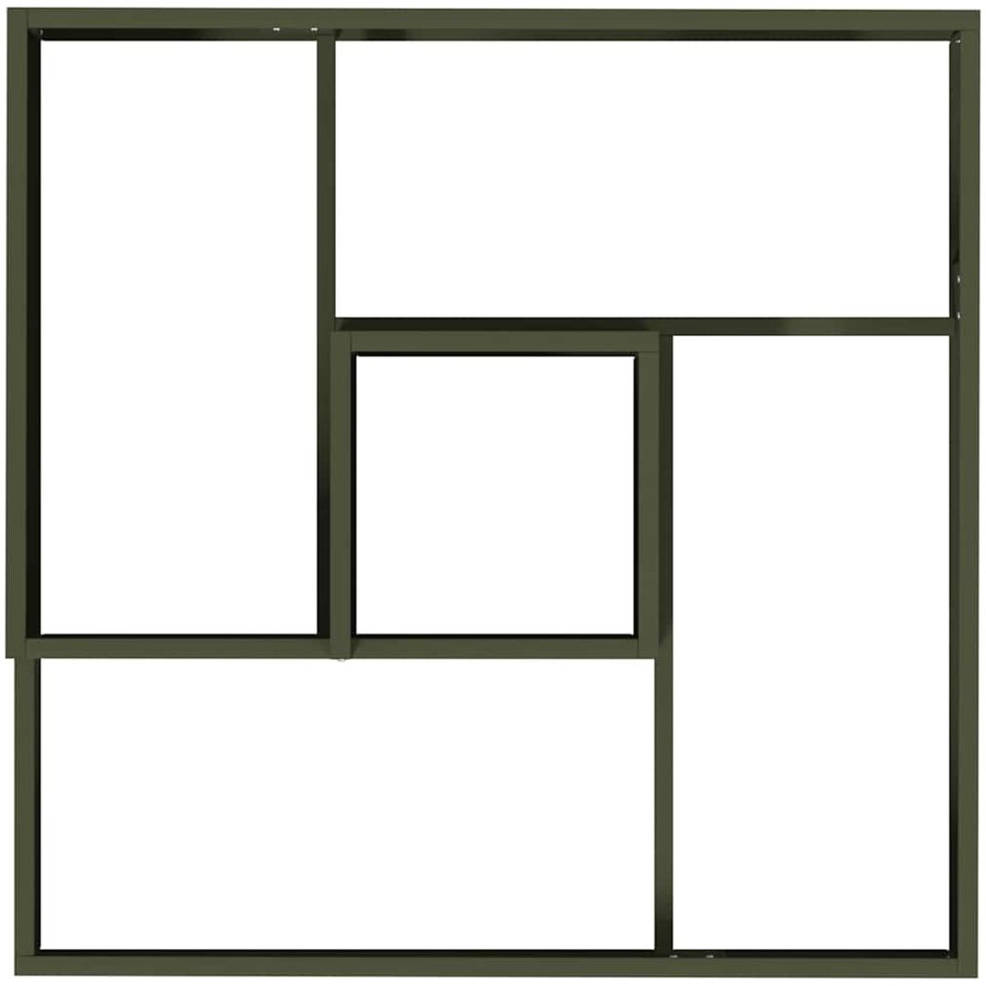 Planterare Olivgrön Kallvalsad stål vidaXL 80 x 80 x 50 cm – bild 8