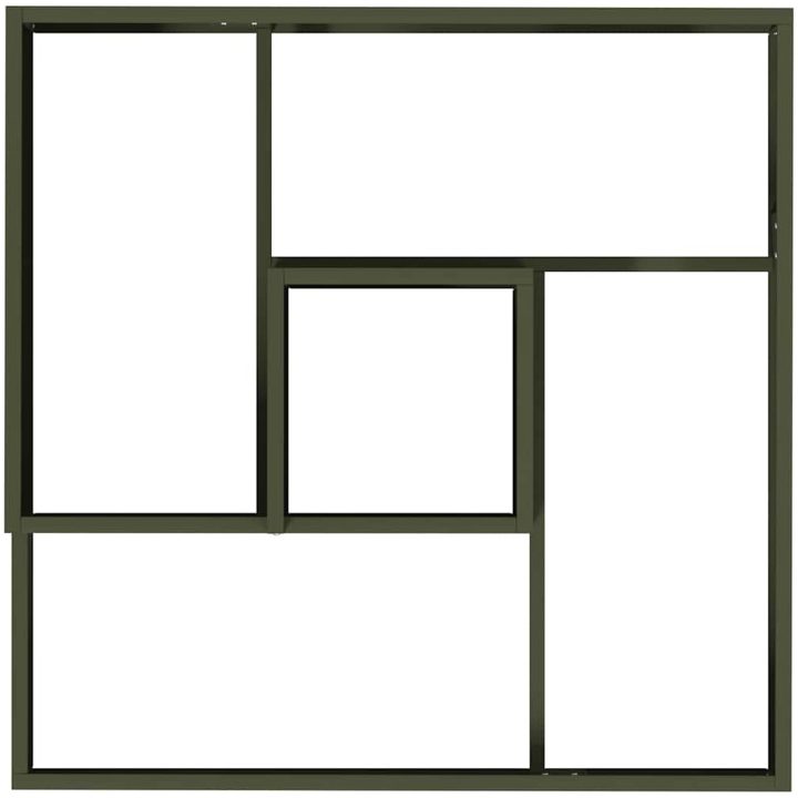 Planterare Olivgrön Kallvalsad stål vidaXL 80 x 80 x 50 cm – bild 8