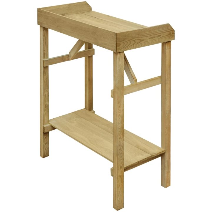 Planteringsbord impregnerad furu 75x40x90 cm vidaXL – bild 4