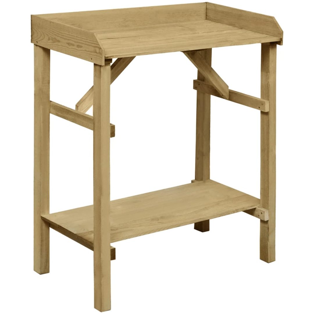 Planteringsbord impregnerad furu 75x40x90 cm vidaXL
