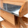 Planteringsbord med hyllor brun massivt granträ vidaXL – miniatyr 8