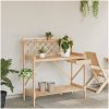 Planteringsbord med spaljé massivt granträ vidaXL – miniatyr 3