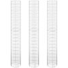 Planteringsgabion 3 st upphöjd rund galvaniserat stål 30x200cm vidaXL ⌀30 x 200 cm (3 pcs) – miniatyr 2