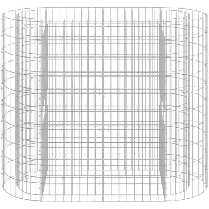 Planteringsgabion galvaniserat järn vidaXL 120 x 50 x 100 cm – bild 3
