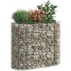 Planteringsgabion galvaniserat järn vidaXL 120 x 50 x 100 cm – miniatyr 7