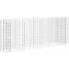 Planteringsgabion galvaniserat järn vidaXL 260 x 50 x 100 cm – miniatyr 2