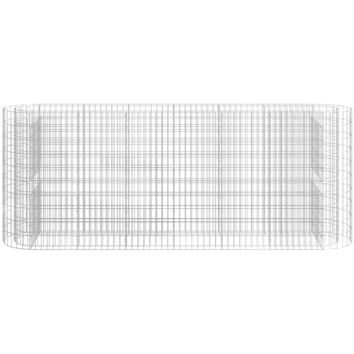 Planteringsgabion galvaniserat järn vidaXL 260 x 50 x 100 cm – bild 3