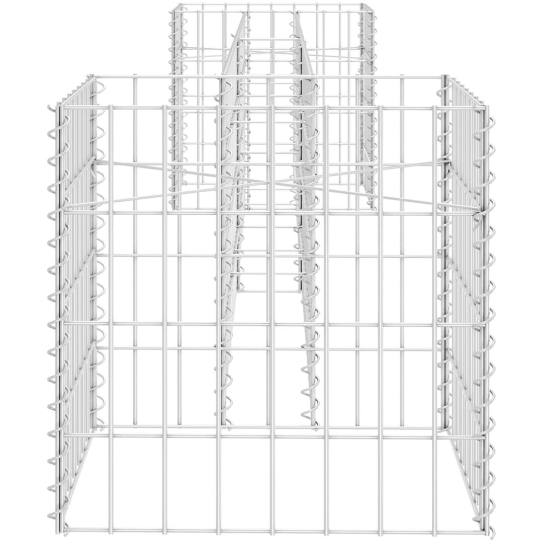 Planteringsgabion H-formad stål vidaXL 260 x 40 x 40 cm – bild 4