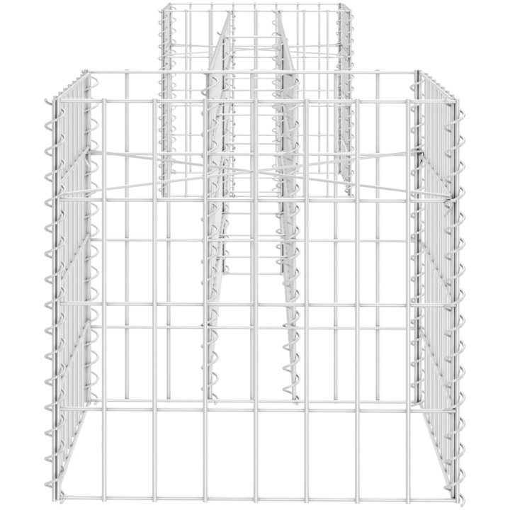 Planteringsgabion H-formad stål vidaXL 260 x 40 x 40 cm – bild 4