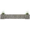 Planteringsgabion H-formad stål vidaXL 260 x 40 x 40 cm – miniatyr 1