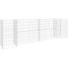 Planteringsgabion H-formad stål vidaXL 260 x 40 x 80 cm – miniatyr 2