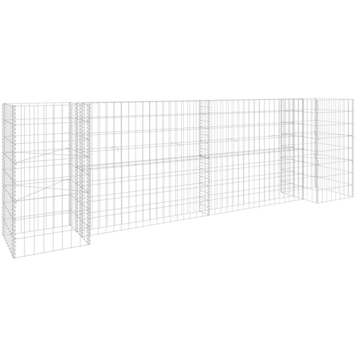 Planteringsgabion H-formad stål vidaXL 260 x 40 x 80 cm – bild 2