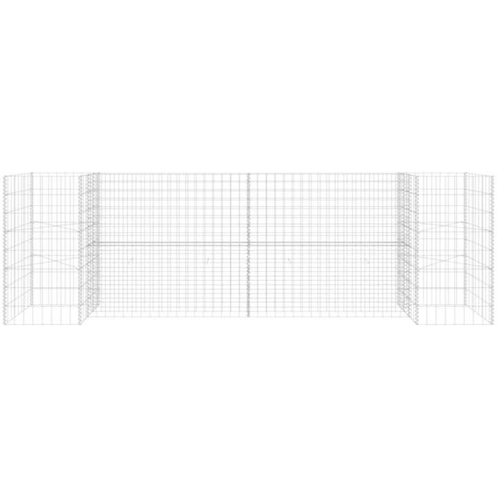 Planteringsgabion H-formad stål vidaXL 260 x 40 x 80 cm – bild 3