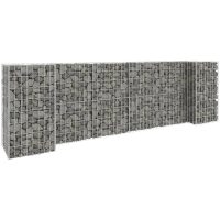 Planteringsgabion H-formad stål vidaXL