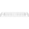 Planteringsgabion upphöjd galvaniserat stål vidaXL 90 x 30 x 10 cm – miniatyr 3