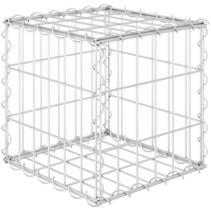Planteringsgabion upphöjd stål vidaXL 30 x 30 x 30 cm – bild 2
