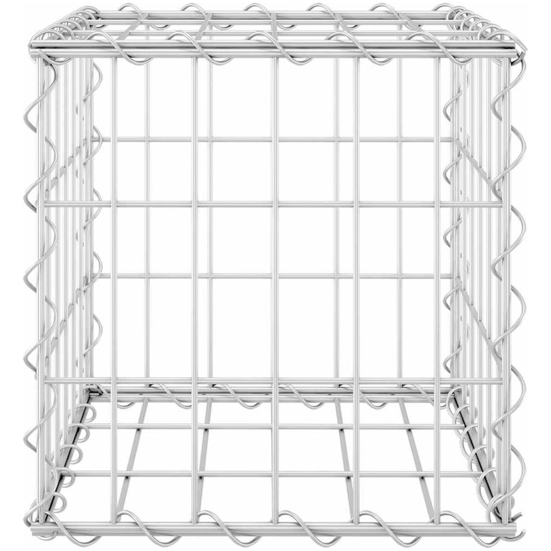 Planteringsgabion upphöjd stål vidaXL 30 x 30 x 30 cm – bild 4
