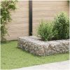 Planteringsgabion upphöjd stål vidaXL 30 x 30 x 30 cm – miniatyr 1