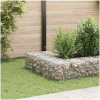 Planteringsgabion upphöjd stål vidaXL