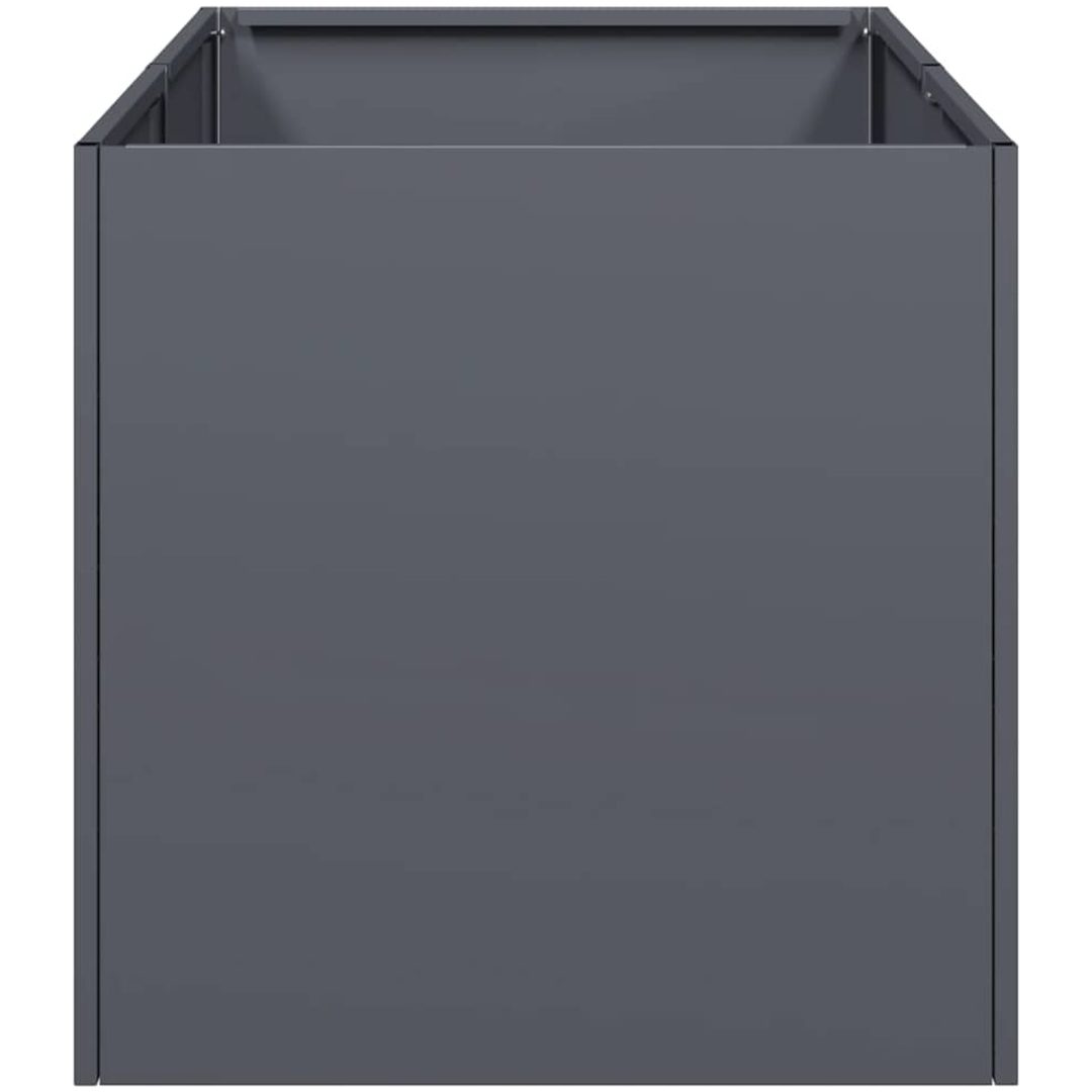 Planteringskärl antracit kallvalsat stål vidaXL 40 x 80 x 40 cm – bild 4