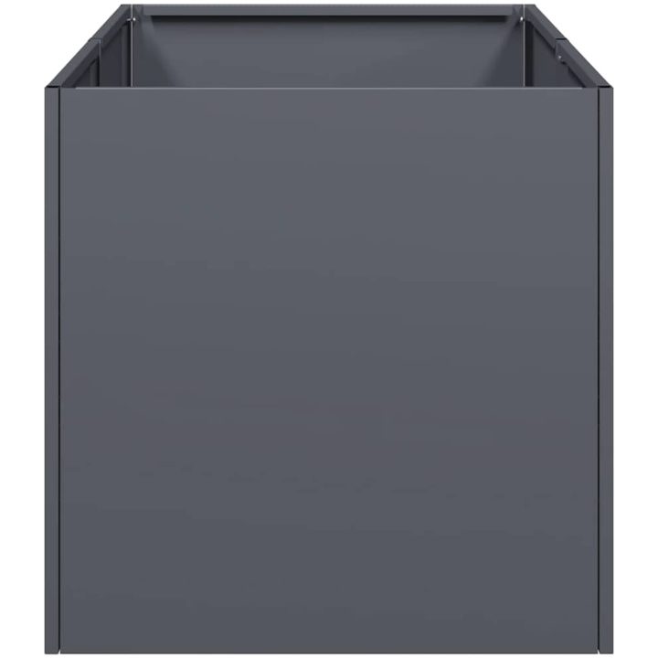 Planteringskärl antracit kallvalsat stål vidaXL 40 x 80 x 40 cm – bild 4