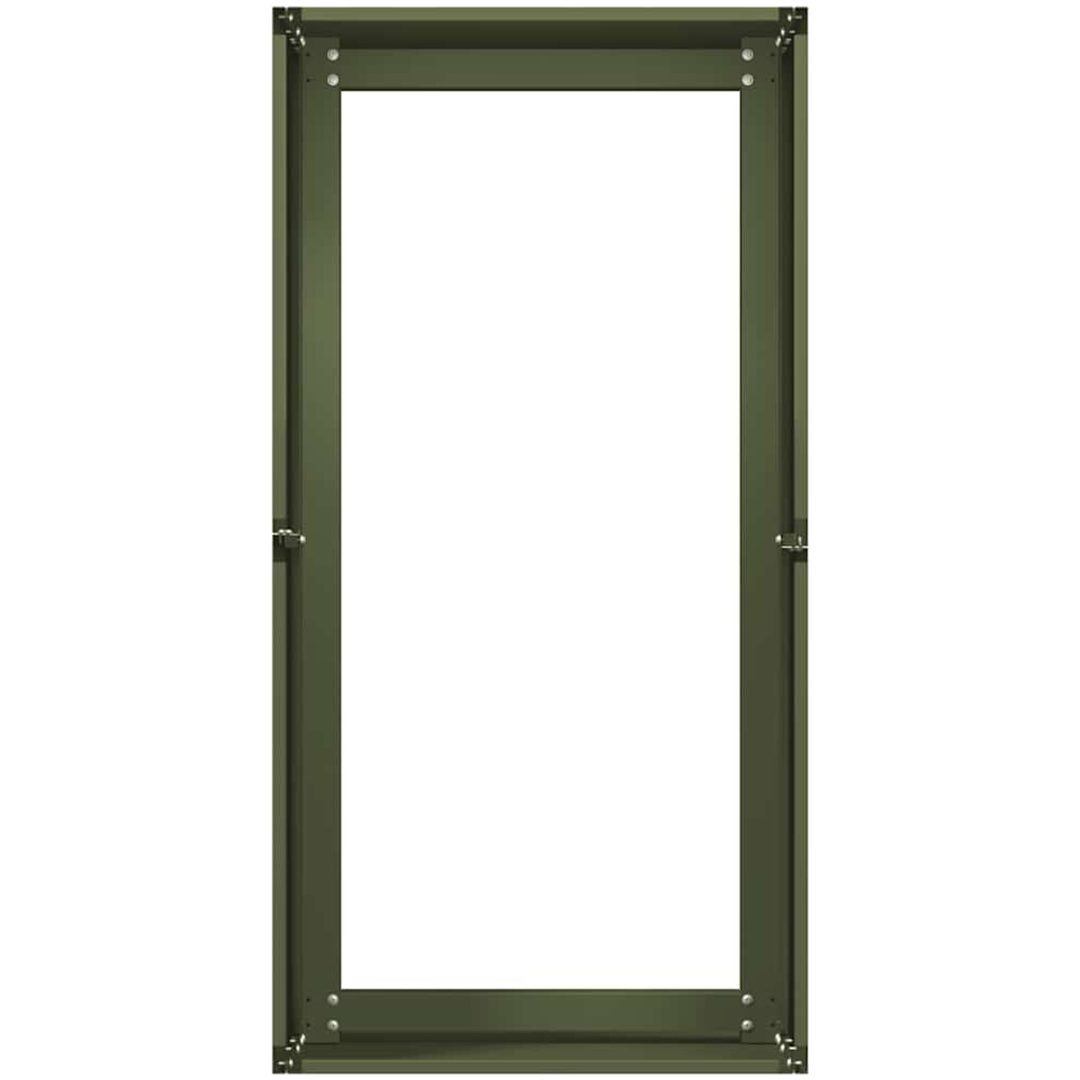 Planteringskärl olivgrön kallvalsat stål vidaXL 40 x 80 x 40 cm – bild 5