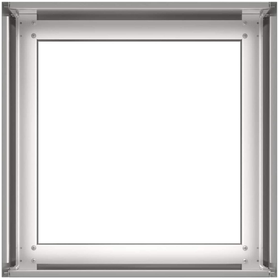 Planteringskärl rostfritt stål vidaXL 40 x 40 x 30 cm – bild 5