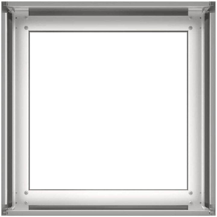 Planteringskärl rostfritt stål vidaXL 40 x 40 x 30 cm – bild 5