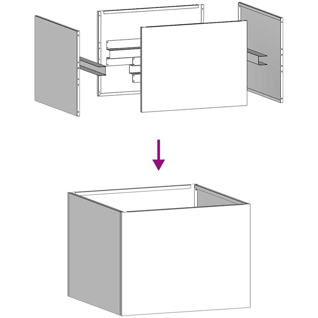 Planteringskärl rostfritt stål vidaXL 40 x 40 x 30 cm – bild 6