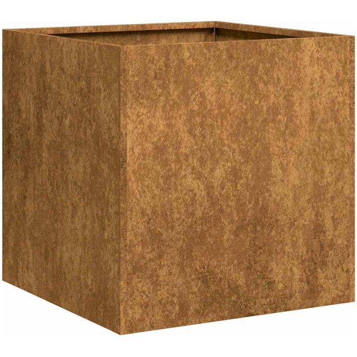 Planteringskärl rostig väderbeständigt stål vidaXL 40 x 40 x 40 cm – bild 2