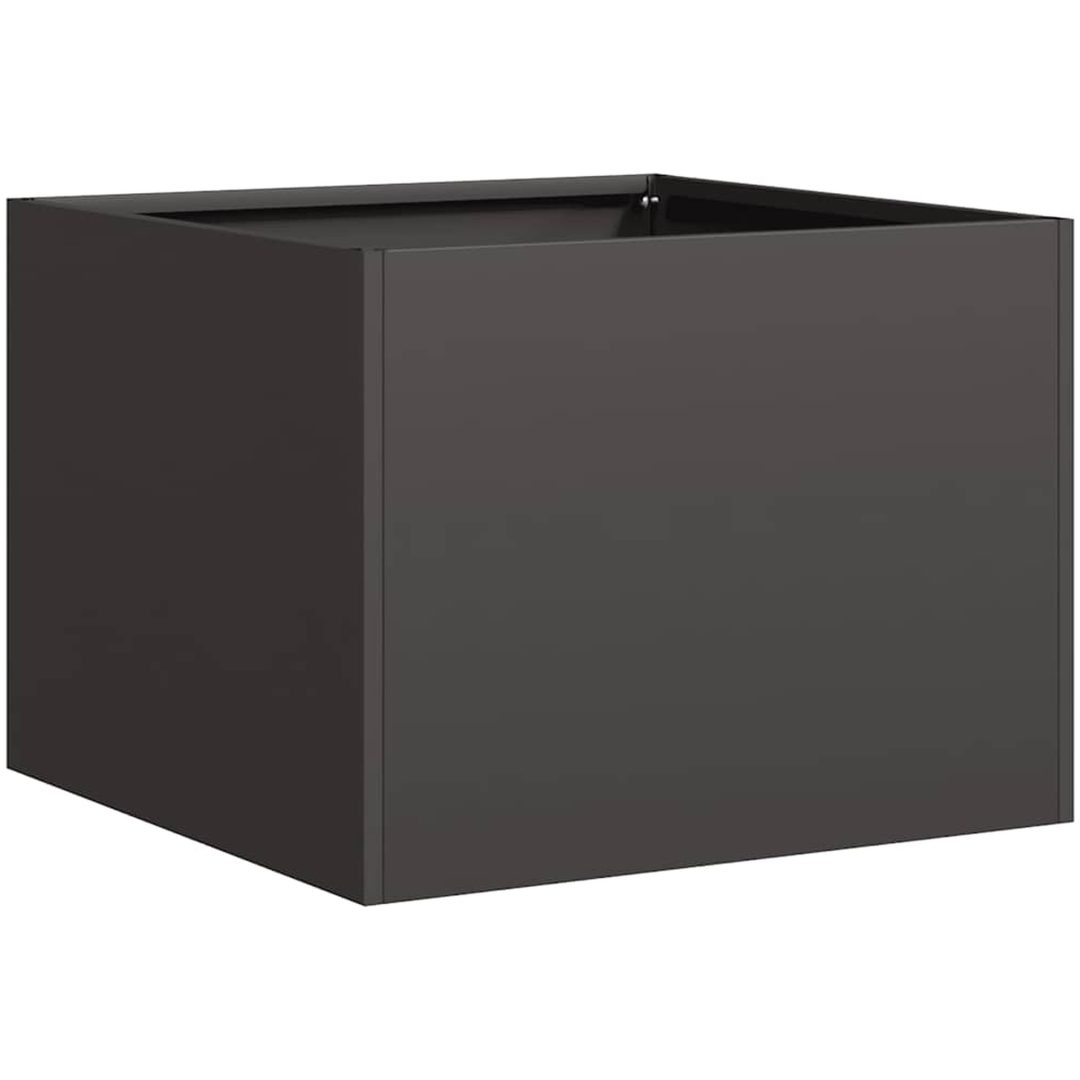 Planteringskärl svart stål vidaXL 40 x 40 x 30 cm – bild 2