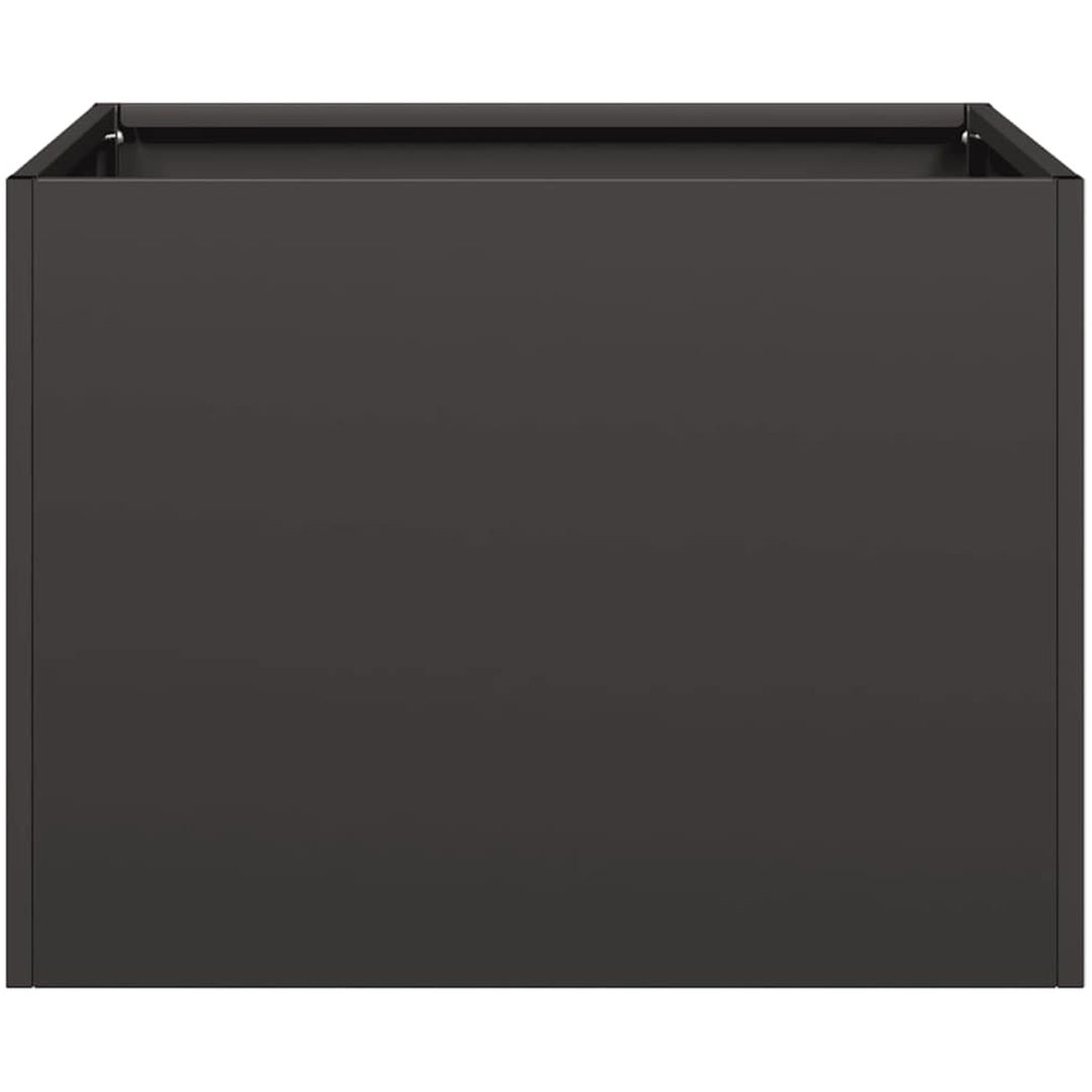 Planteringskärl svart stål vidaXL 40 x 40 x 30 cm – bild 4