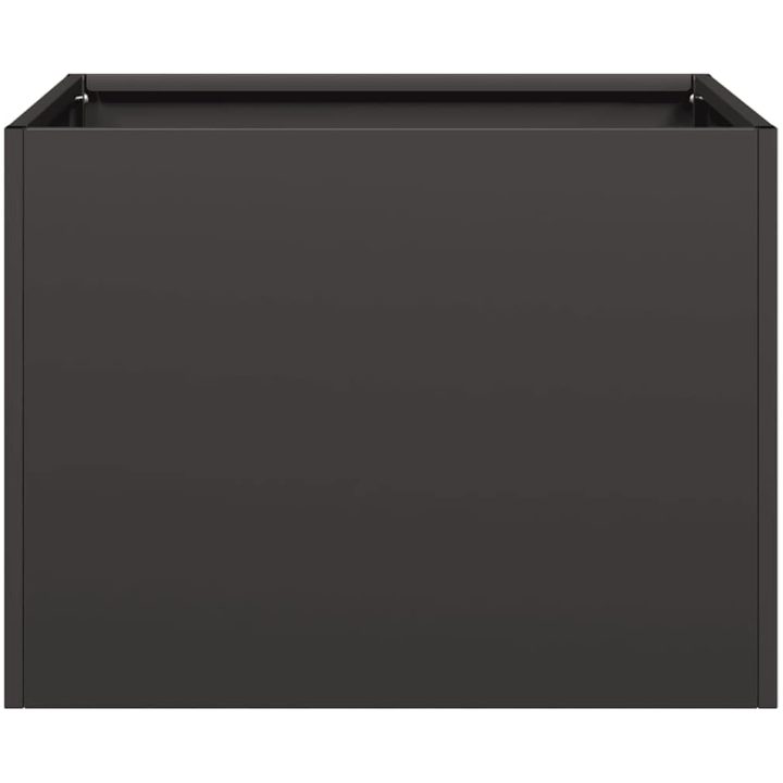 Planteringskärl svart stål vidaXL 40 x 40 x 30 cm – bild 4