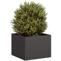 Planteringskärl svart stål vidaXL