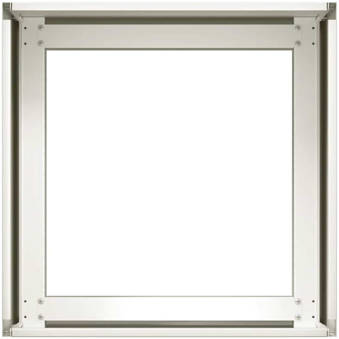 Planteringskärl vit stål vidaXL 40 x 40 x 30 cm – bild 5
