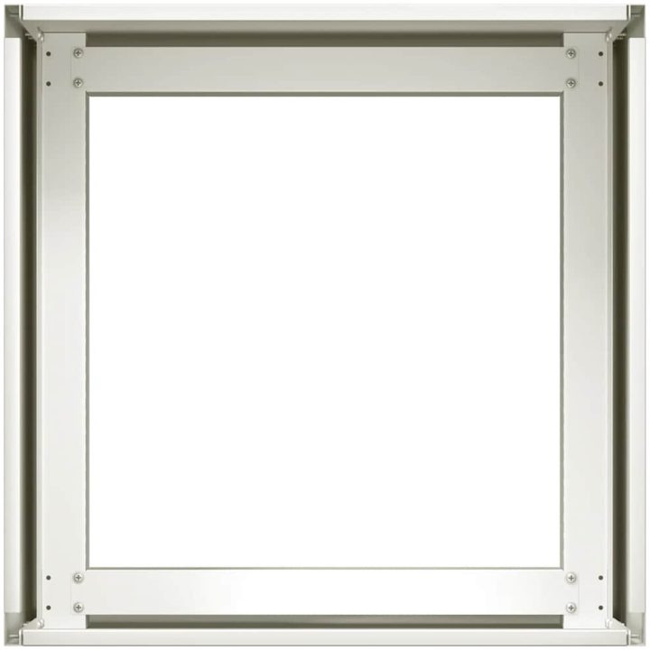 Planteringskärl vit stål vidaXL 40 x 40 x 30 cm – bild 5