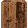 Planteringslåda gammalt trä 40x40x40 cm konstruerat trä vidaXL – miniatyr 4